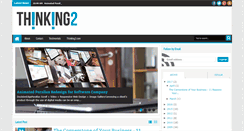 Desktop Screenshot of blog.thinking2.com