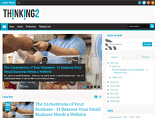 Tablet Screenshot of blog.thinking2.com